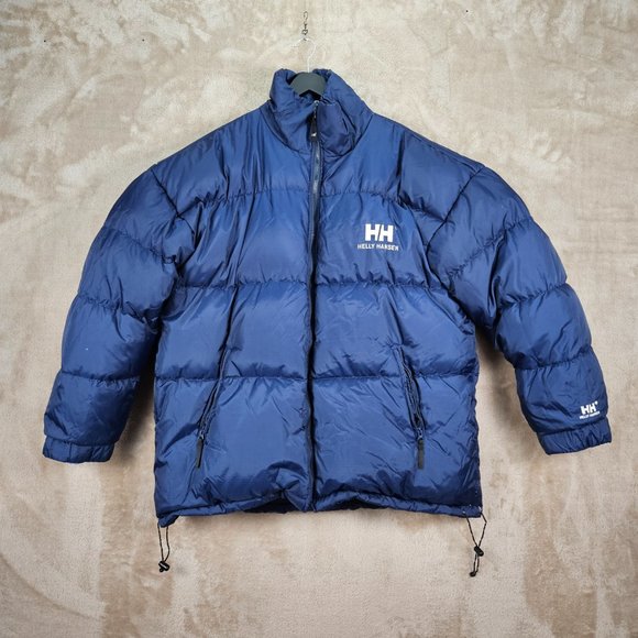 Helly Hansen Full Zip Reversible Puffer Down Jacket Men's Size XXL 2XL Blue HH - Picture 8 of 11